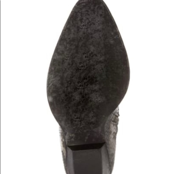 All Saints Embossed Leather Bootie New - Picture 7 of 8